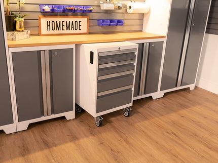 NewAge | Bold Series 9 Piece Cabinet Set with 2 Base, Tool, Wall Cabinets and 30 in. Lockers