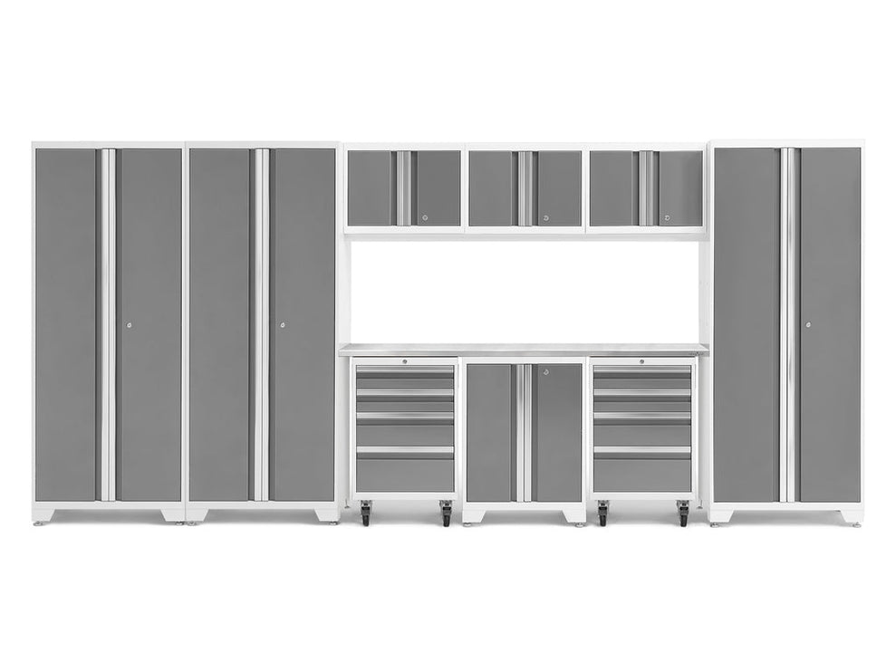 NewAge | Bold Series 10 Piece Cabinet Set with Tool, Base, Wall Cabinet and 30 in. Locker
