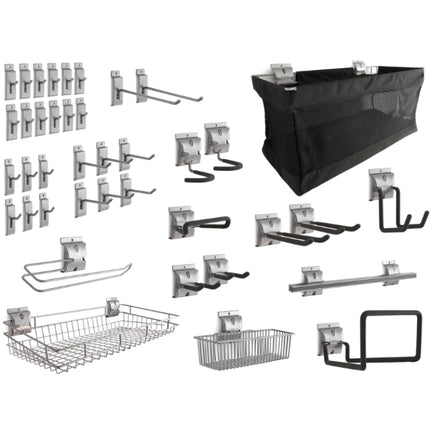NewAge | 40-Piece Slatwall Accessory Kit