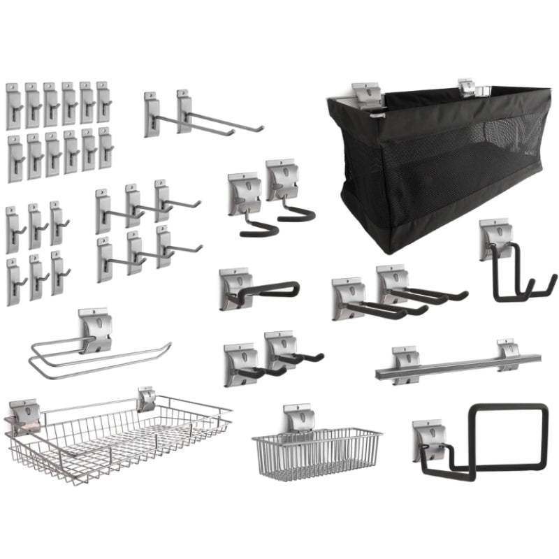 NewAge | 40-Piece Slatwall Accessory Kit