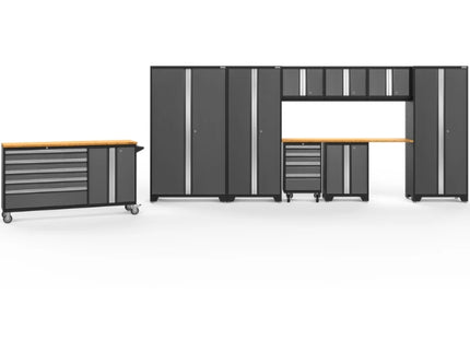 NewAge | Bold Series 10 Piece Cabinet Set with Project Center, Tool Drawer, Base, Wall Cabinet and Locker