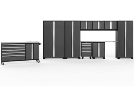NewAge | Bold Series 10 Piece Cabinet Set with Project Center, Tool Drawer, Base, Wall Cabinet and Locker