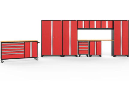 NewAge | Bold Series 10 Piece Cabinet Set with Project Center, Tool Drawer, Base, Wall Cabinet and Locker
