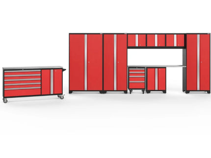 NewAge | Bold Series 10 Piece Cabinet Set with Project Center, Tool Drawer, Base, Wall Cabinet and Locker
