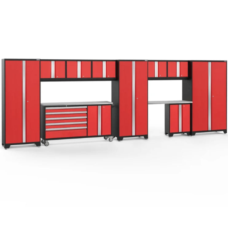 NewAge | Bold Series 11 Piece Cabinet Set with Project Center, Base, Wall Cabinets and Lockers