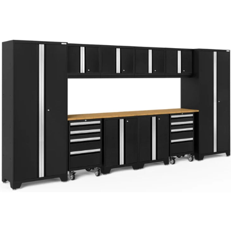 NewAge | Bold Series 12 Piece Cabinet Set with Tool, Base, Wall Cabinets and 2 Lockers