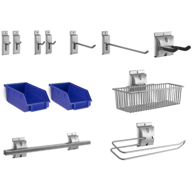 NewAge | 12-Piece Steel Slatwall Accessory Kit
