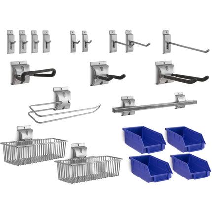 NewAge | 20-Piece Steel Slatwall Accessory Kit