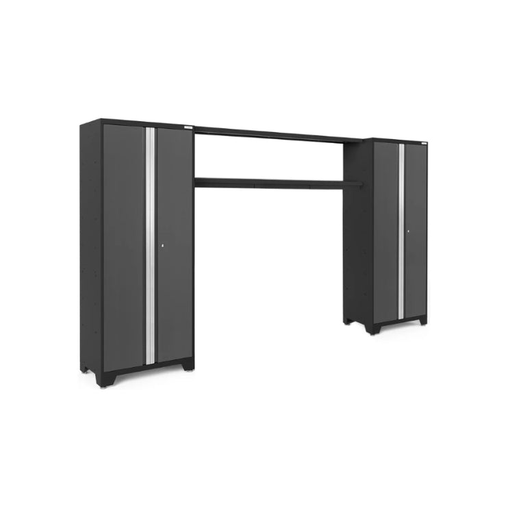 NewAge | Bold Series 3 Piece Cabinet Set with Display Shelf and 30 in. Lockers