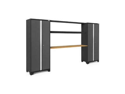 NewAge | Bold Series 3 Piece Cabinet Set with Display Shelf and 30 in. Lockers