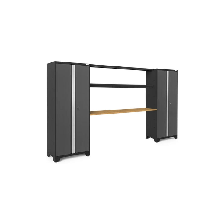 NewAge | Bold Series 3 Piece Cabinet Set with Display Shelf and 30 in. Lockers