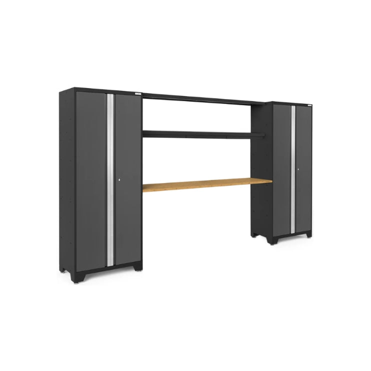 NewAge | Bold Series 3 Piece Cabinet Set with Display Shelf and 30 in. Lockers