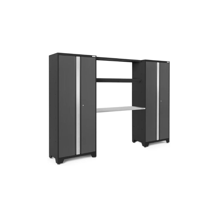 NewAge | Bold Series 3 Piece Cabinet Set with Display Shelf and 30 in. Lockers