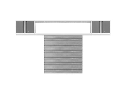 NewAge | Bold Series 3 Piece Cabinet Set with Slatwall, Display Shelf and Wall Cabinets