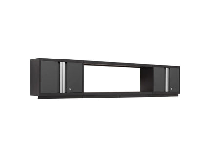 NewAge | Bold Series 3 Piece Cabinet Set with Wall Cabinets and Display Shelf