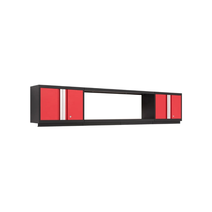NewAge | Bold Series 3 Piece Cabinet Set with Wall Cabinets and Display Shelf
