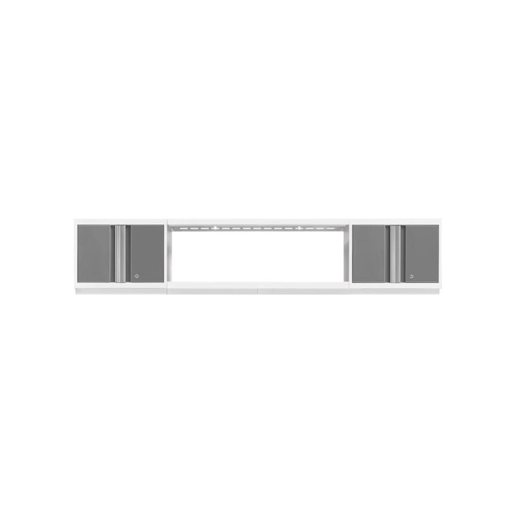 NewAge | Bold Series 3 Piece Cabinet Set with Wall Cabinets and Display Shelf