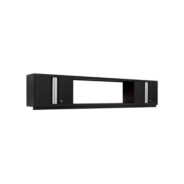 NewAge | Bold Series 3 Piece Cabinet Set with Wall Cabinets and Display Shelf