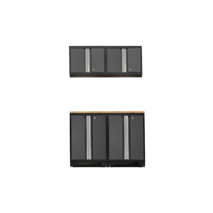 NewAge | Bold Series 5 Piece Cabinet Set with Base, Wall Cabinet and Worktop