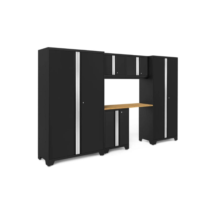 NewAge | Bold Series 6 Piece Cabinet Set with Base, Wall Cabinets, 30 in. Locker and 48 in. RTA Locker