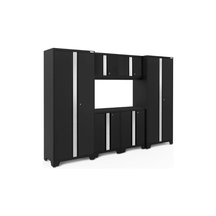 NewAge | Bold Series 6 Piece Cabinet Set with Base, Wall Cabinets and 30 in. Lockers