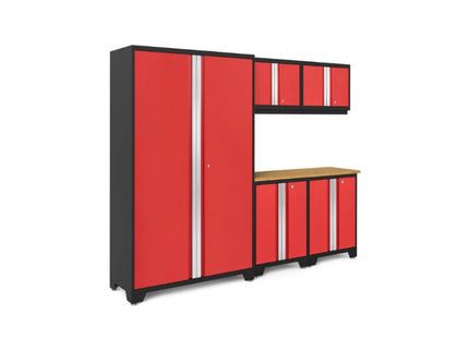NewAge | Bold Series 6 Piece Cabinet Set with Base, Wall Cabinets and 48 in. RTA Locker