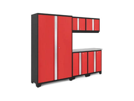 NewAge | Bold Series 6 Piece Cabinet Set with Base, Wall Cabinets and 48 in. RTA Locker