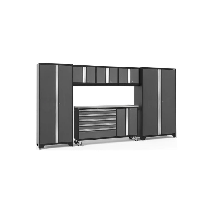 NewAge | Bold Series 6 Piece Cabinet Set with Project Center, Wall Cabinets and Lockers