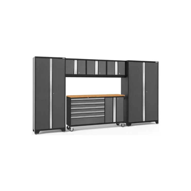 NewAge | Bold Series 6 Piece Cabinet Set with Project Center, Wall Cabinets and Lockers