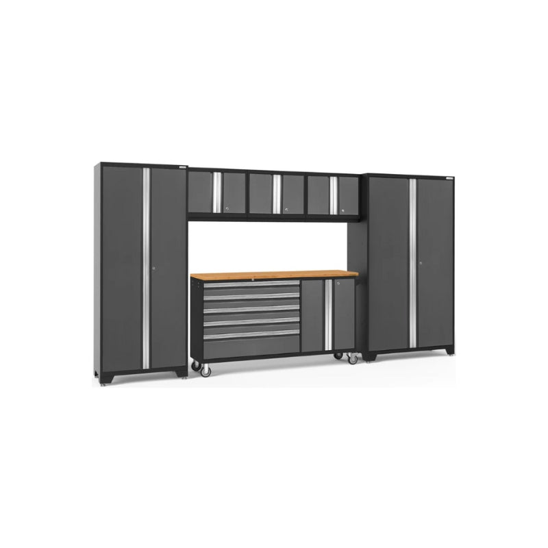 NewAge | Bold Series 6 Piece Cabinet Set with Project Center, Wall Cabinets and Lockers