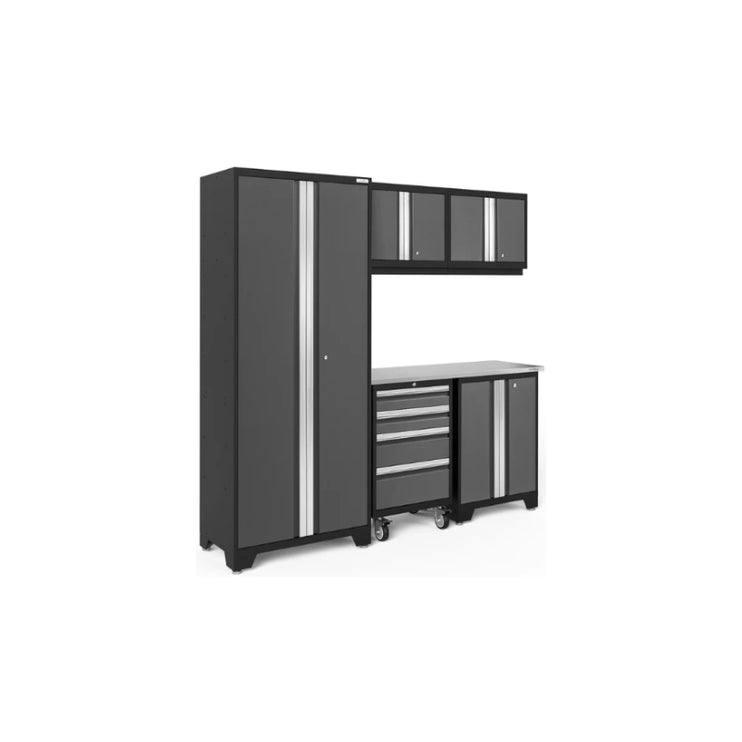 NewAge | Bold Series 6 Piece Cabinet Set with Tool, Base, Wall Cabinets and 30 in. Locker