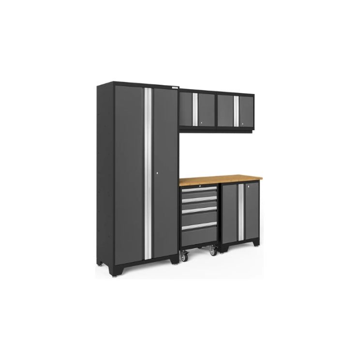 NewAge | Bold Series 6 Piece Cabinet Set with Tool, Base, Wall Cabinets and 30 in. Locker