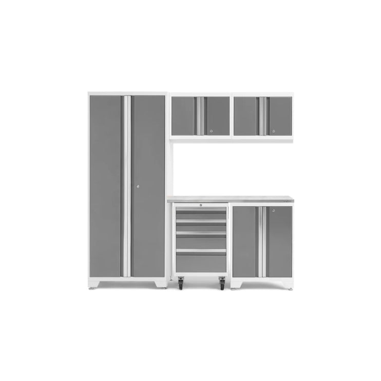 NewAge | Bold Series 6 Piece Cabinet Set with Tool, Base, Wall Cabinets and 30 in. Locker