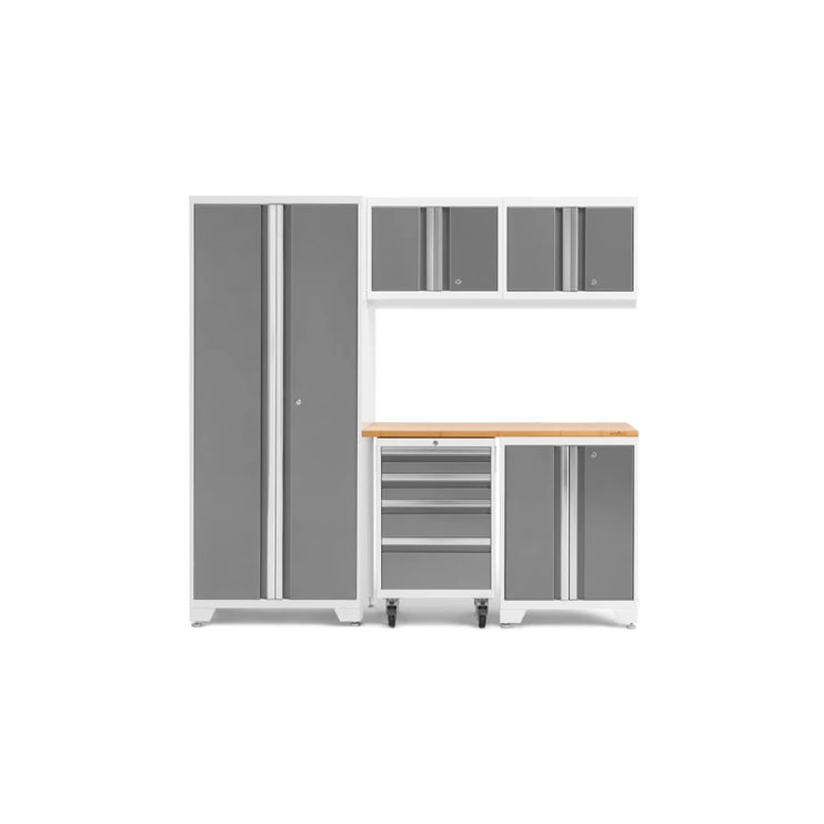 NewAge | Bold Series 6 Piece Cabinet Set with Tool, Base, Wall Cabinets and 30 in. Locker