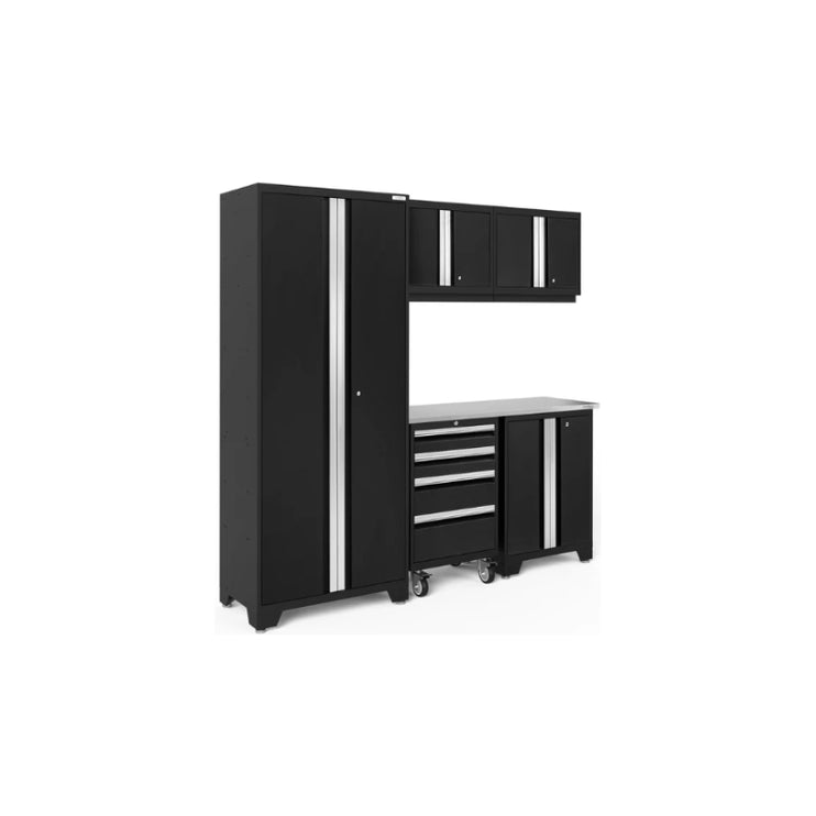 NewAge | Bold Series 6 Piece Cabinet Set with Tool, Base, Wall Cabinets and 30 in. Locker