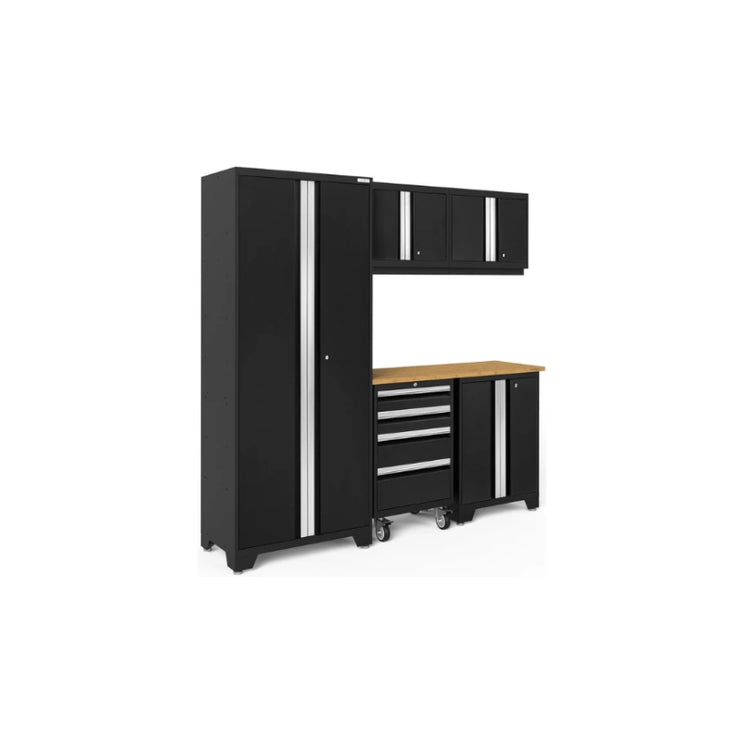 NewAge | Bold Series 6 Piece Cabinet Set with Tool, Base, Wall Cabinets and 30 in. Locker