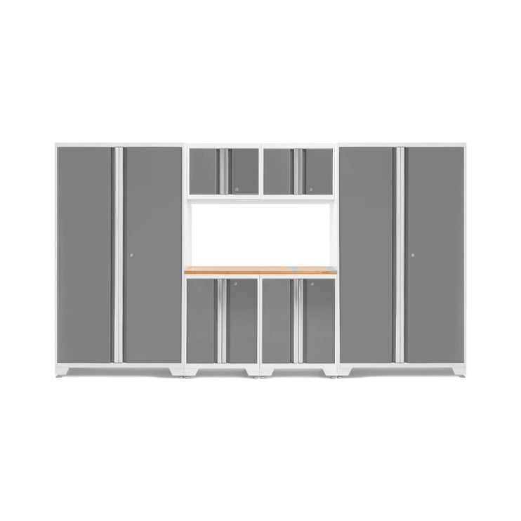 NewAge | Bold Series 7 Piece Cabinet Set with Tool, Base, Wall Cabinets and 30 in. Lockers