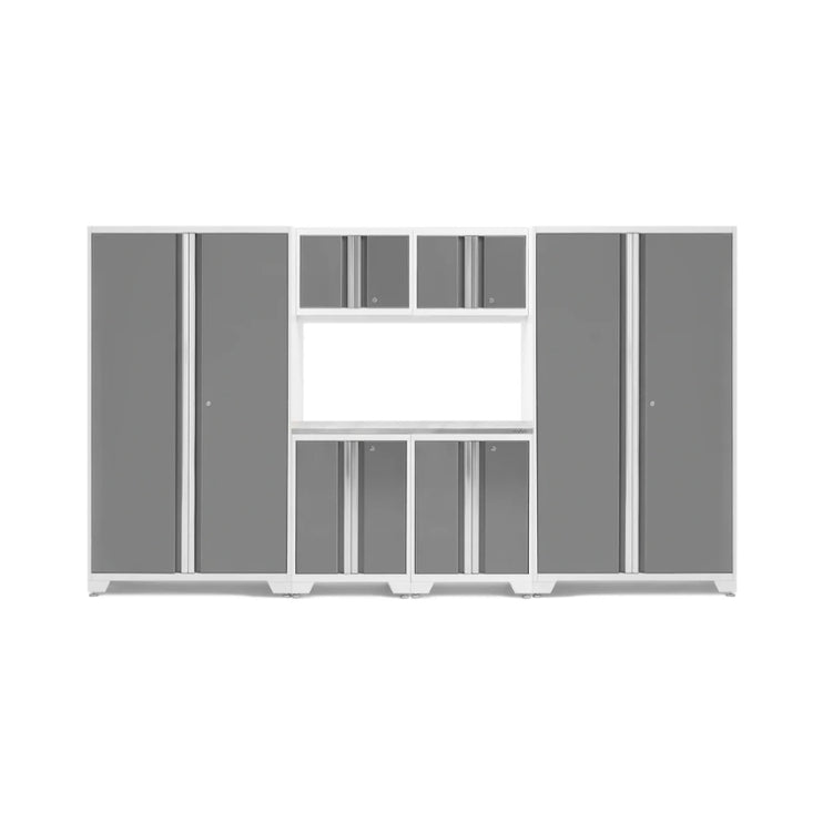 NewAge | Bold Series 7 Piece Cabinet Set with Tool, Base, Wall Cabinets and 30 in. Lockers