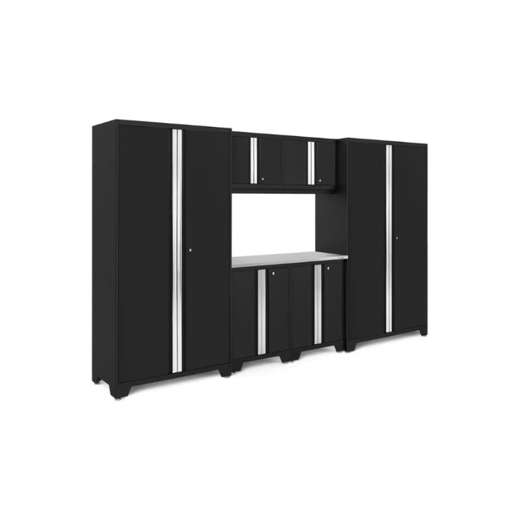 NewAge | Bold Series 7 Piece Cabinet Set with Tool, Base, Wall Cabinets and 30 in. Lockers