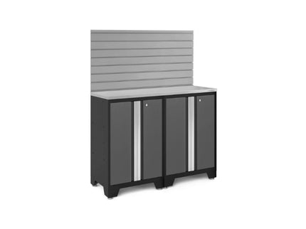 NewAge | Bold Series Grey 3 Piece Set with Base Cabinets and Backsplash
