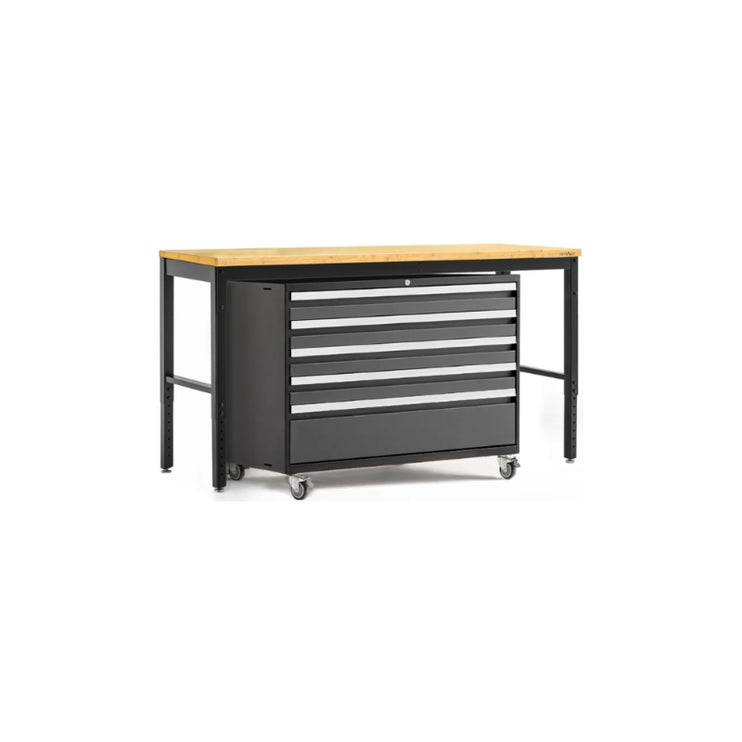 NewAge | Pro Series 2 Piece Cabinet Set with 84 in. Workbench and 42 in. Tool Cabinet