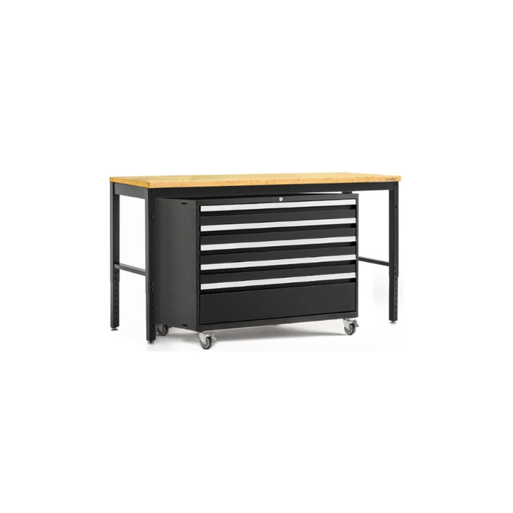 NewAge | Pro Series 2 Piece Cabinet Set with 84 in. Workbench and 42 in. Tool Cabinet