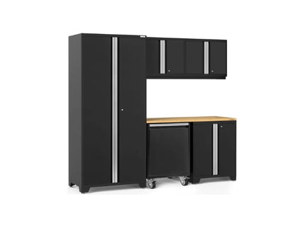 NewAge | Pro Series 6 Piece Cabinet Set with Base, Wall Cabinet, Locker and Utility Cart