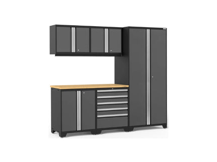 NewAge | Pro Series 6 Piece Cabinet Set with Tool Drawer, Base, Wall Cabinet and Locker