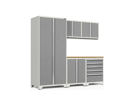 NewAge | Pro Series 6 Piece Cabinet Set with Tool Drawer, Base, Wall Cabinet and Locker