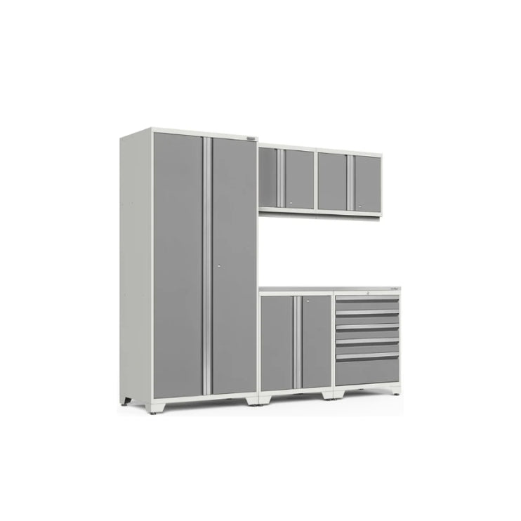 NewAge | Pro Series 6 Piece Cabinet Set with Tool Drawer, Base, Wall Cabinet and Locker