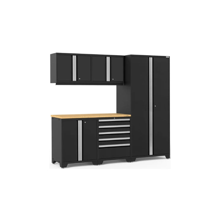NewAge | Pro Series 6 Piece Cabinet Set with Tool Drawer, Base, Wall Cabinet and Locker