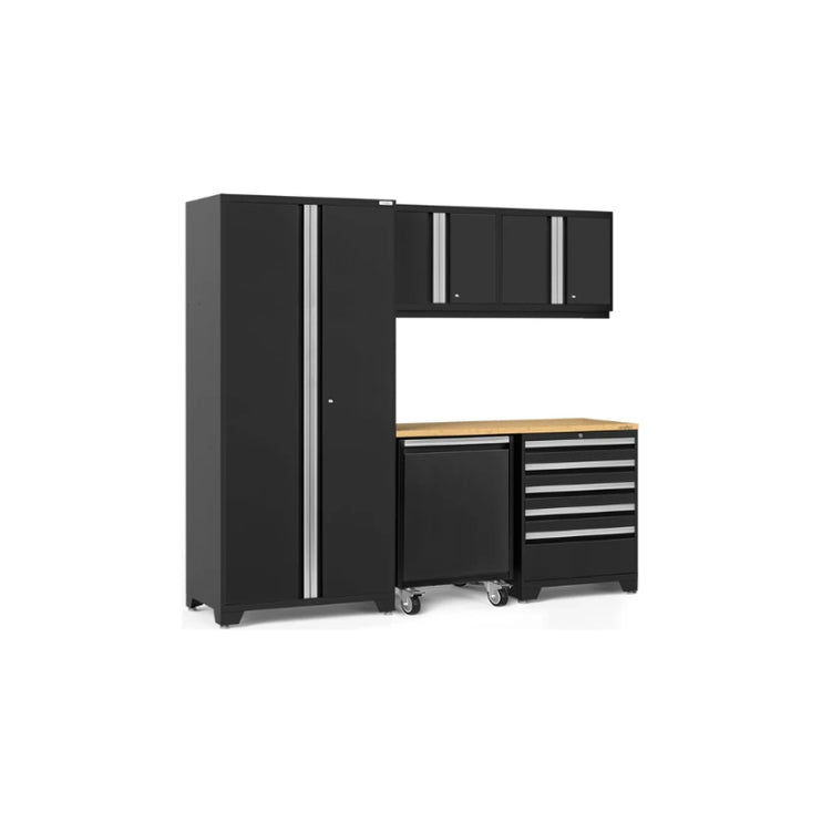 NewAge | Pro Series 6 Piece Cabinet Set with Tool Drawer, Wall Cabinet, Locker and Utility Cart