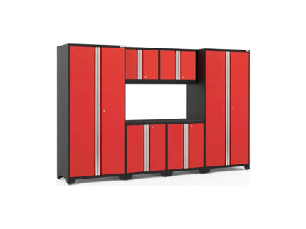 NewAge | Pro Series 6 Piece Cabinet Set with Wall, Base Cabinets and Lockers