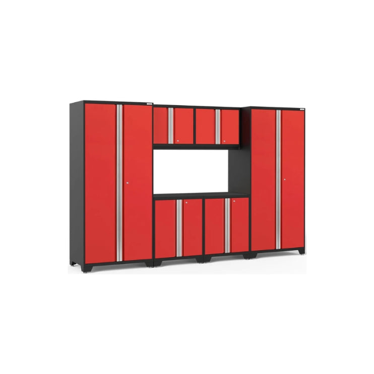 NewAge | Pro Series 6 Piece Cabinet Set with Wall, Base Cabinets and Lockers